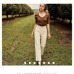 Doen Maritime pants in oat milk